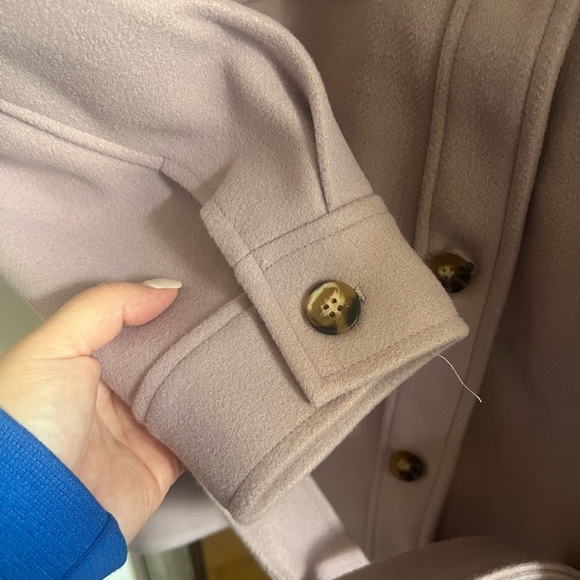 Macys Womens 3x Double Pocket Lavender Button Coat NWT - Picture 7 of 10